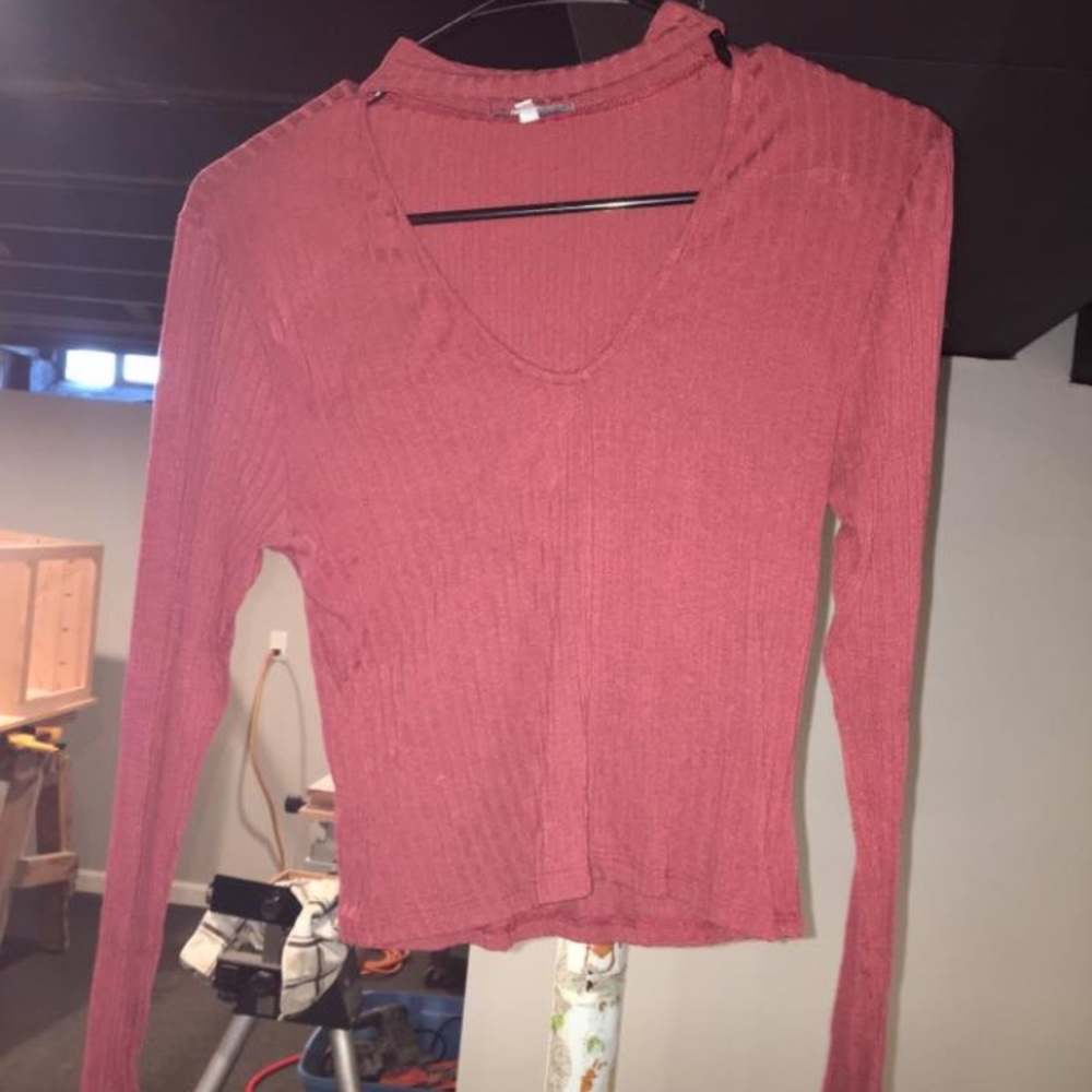 Choker neck shirt